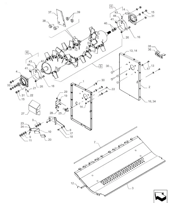 47663490 - Подшипник в сб. с корп. валов битера и изм. 8010, 8230/40/50
